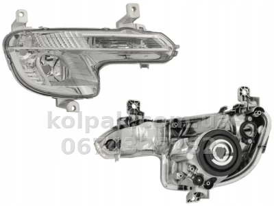 Передня права протитуманна фара Peugeot 508 2011-2014, без ламп, з функцією DRL, Depo, 550-2016R-UE Передня права протитуманна фара Peugeot 508 2011-2014, без ламп, з функцією DRL, Depo, 550-2016R-UE
