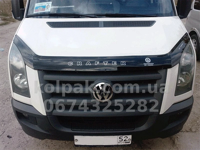 Bonnet deflector for Volkswagen Crafter 2007- Vip Tuning VW09 Bonnet deflector for Volkswagen Crafter 2007- Vip Tuning VW09 β photo 1