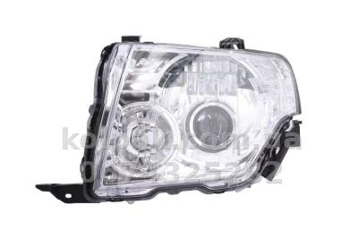 Передня ліва фара Mitsubishi Pajero 4 2007-2009, xenon D2S/H9, електричне регулювання, Depo, 214-1186L-LDHEM