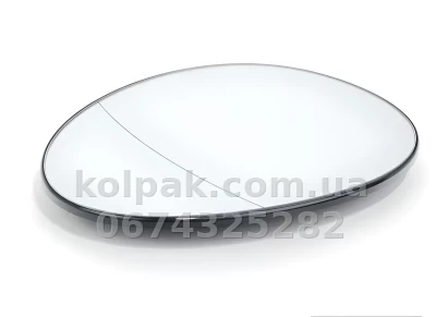 Лівий вкладиш дзеркала Mini R56 2005-2011/Clubman R55 2006-2011/Countryman R60 2010-2016, асферичний, із підігрівом, AVTM, 51162755625, 186471937