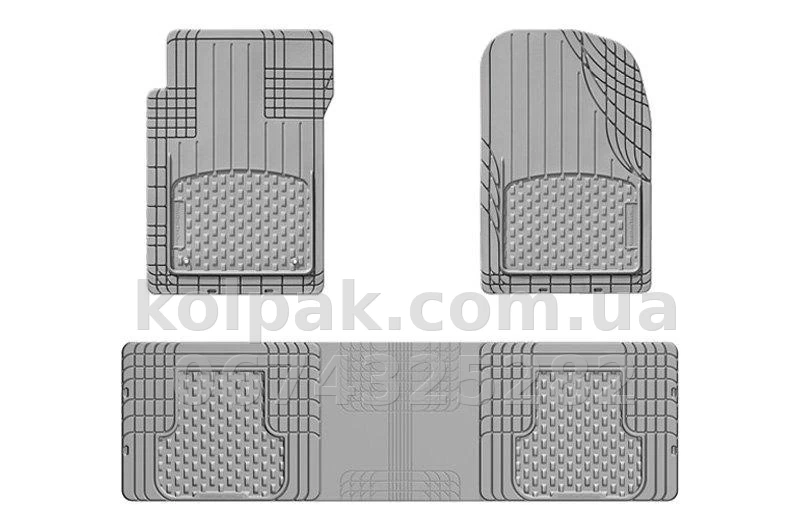 Universal floor mats UNI, grey, 3 pcs, Weathertech 11AVMOTHSG Universal floor mats UNI, grey, 3 pcs, Weathertech 11AVMOTHSG β photo 1