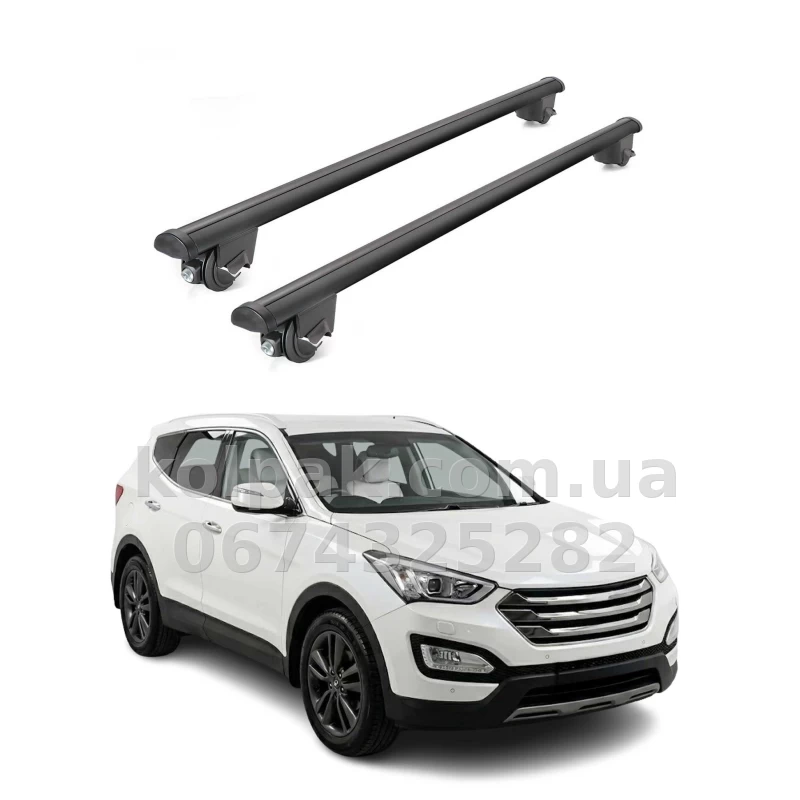 Поперечки HAVOC на рейлінги Hyundai Santa Fe DM 2012–2019