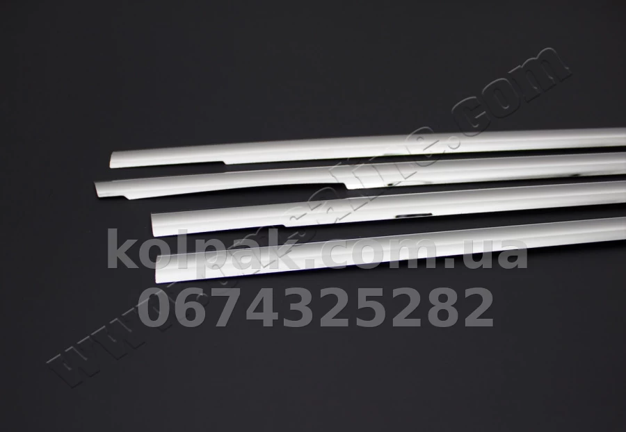 Chrome lower window trims (4 pcs) Volkswagen Jetta 2005-2011, OmsaLine, 7506141 Chrome lower window trims (4 pcs) Volkswagen Jetta 2005-2011, OmsaLine, 7506141 β photo 1