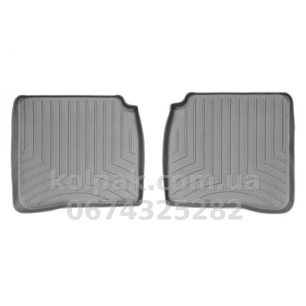 Килимки в салон Mercedes-Benz S-Class W221 2006-2012, з бортиком, задні, сірі, Weathertech 462522 Килимки в салон Mercedes-Benz S-Class W221 2006-2012, з бортиком, задні, сірі, Weathertech 462522 — фото 1