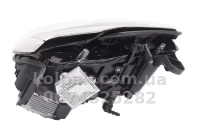 Передня ліва фара Jeep Grand Cherokee 2013-2021, електричне регулювання, із коректором, без ламп (D3S/LED), хром, Depo, 1331102LMLDHM7 — фото 3
