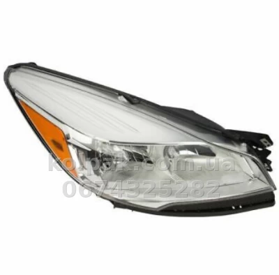 Front right headlight Ford Escape/Kuga 2013-2016, electric adjustment, without bulbs (HB3/H11/168), yellow insert, Depo, 3301155RUS — photo 2