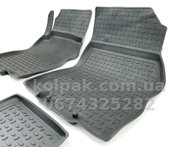 Floor mats for Nissan X-Trail T32 2014-, Rubber, 5 pcs, Seintex, 86240 — photo 5