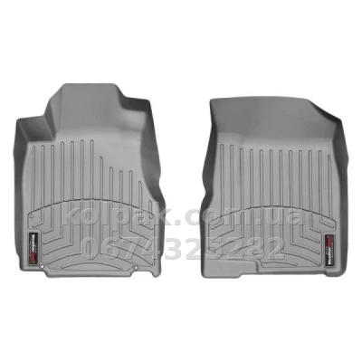 Килимки в салон Honda CR-V 2007-2012, з бортиком, передні, сірі, Weathertech 463161