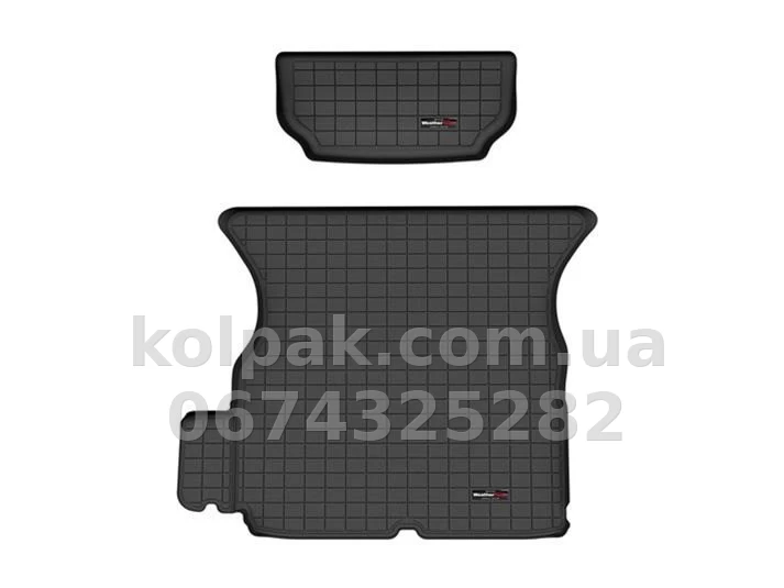 Boot mat for Tesla Model X 2021-, in front compartments, black, WeatherTech 401453 Boot mat for Tesla Model X 2021-, in front compartments, black, WeatherTech 401453 β photo 1