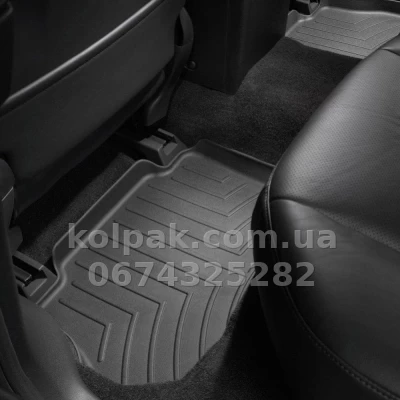 Floor mats for Infiniti FX 2003-2009, with raised edges, rear, black, Weathertech 440922 — photo 2
