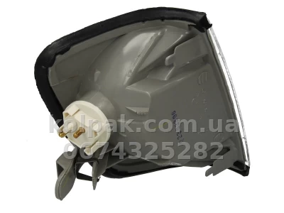Лівий покажчик повороту Mercedes-Benz E-Class W124 1984-1996, білий + патрон - лампа, Depo, 440-1606L-WE-C — фото 2