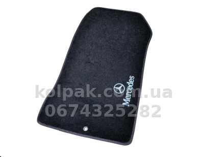 Ворсові килимки в салон Mercedes-Benz E-Class W210 1995-2002, задній привід, чорні, 5 шт., AVTM BLCCR1341 Ворсові килимки в салон Mercedes-Benz E-Class W210 1995-2002, задній привід, чорні, 5 шт., AVTM BLCCR1341 — фото 4