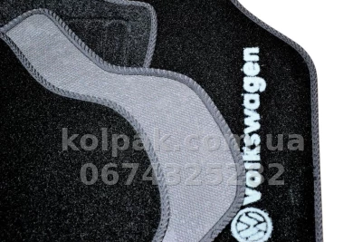 Carpet floor mats for Volkswagen Jetta 5 2005-2011/Golf 5/6 2003-20012, black, 5 pcs, AVTM BLCCR1658 — photo 6