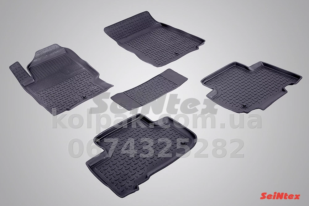 Floor mats for SsangYong Rexton 3 2012-, Rubber, 5 pcs, Seintex, 83811 Floor mats for SsangYong Rexton 3 2012-, Rubber, 5 pcs, Seintex, 83811 β photo 1