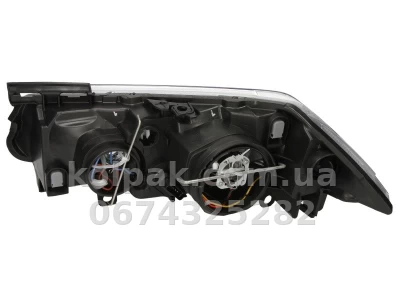 Передня права фара Renault Megane 2 2006-2008, H7/H1, електричне регулювання, Depo, 551-1162R-LD-EM — фото 2