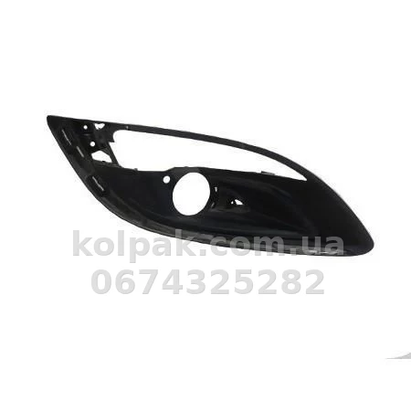 Right bumper grille Opel Astra J 2012-2015, with fog light opening, AVTM, 13440453, 5223 912 Right bumper grille Opel Astra J 2012-2015, with fog light opening, AVTM, 13440453, 5223 912 β photo 1