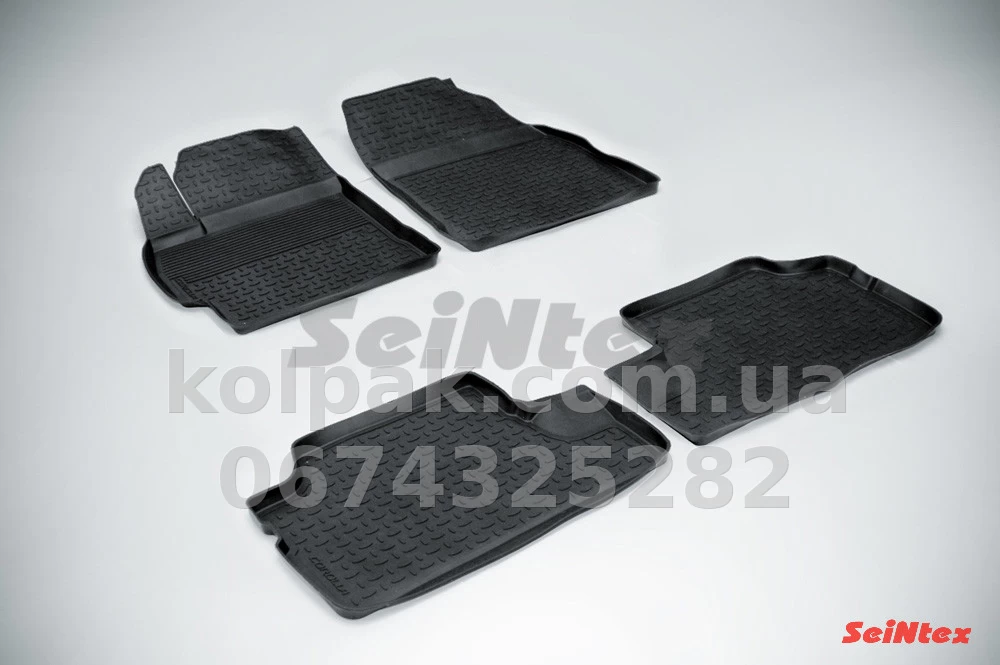 Floor mats for Toyota Corolla 2007-2013, Rubber, 5 pcs, Seintex, 01030 Floor mats for Toyota Corolla 2007-2013, Rubber, 5 pcs, Seintex, 01030 β photo 1