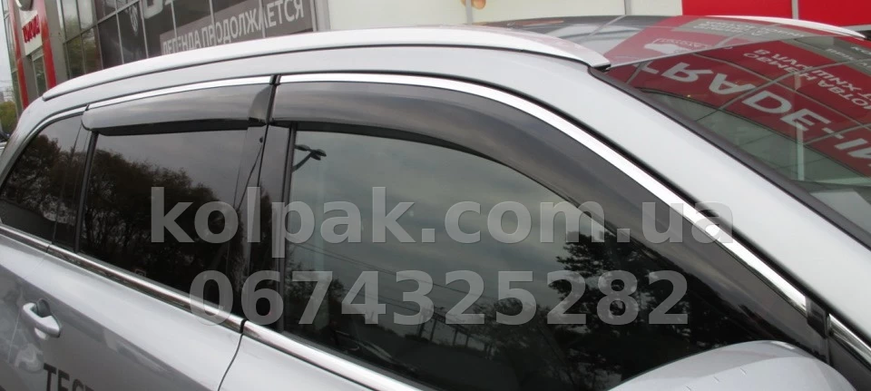 Window wind deflectors for (with chrome moulding) BMW X5 F15 2013-BM35-M HIC Window wind deflectors for (with chrome moulding) BMW X5 F15 2013-BM35-M HIC β photo 1