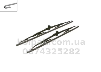 Комплект каркасних щіток склоочисника BOSCH Twin 600/550 мм Bosch 3397118307 — фото 2