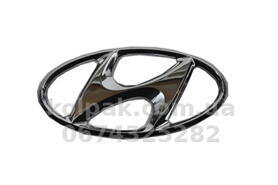 Шильдик (напис) Hyundai Accent 2011-2015/Elantra 2006-2011/Getz 2002-2006/i20 2008-2014/i30 2007-2012/Sonata 2004-2011, 863003A000