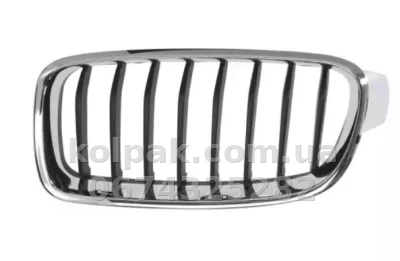 Решітка радіатора BMW 3-Series F30/31 2012-2015, Sport, ліва, чорний глянець, 11 ребер, AVTM, 181422997 — фото 2