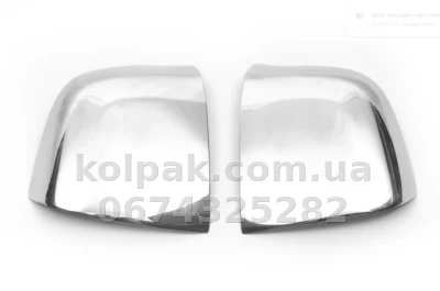 Chrome mirror covers (2 pcs) Fiat Doblo/Opel Combo 2010-, OmsaLine, 2524111 — photo 2