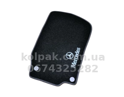 Ворсові килимки в салон Mercedes-Benz GL-Class W164/ML-Class W164 2006-2012, 5 місць, чорні, 5 шт., AVTM BLCCR1348 — фото 3