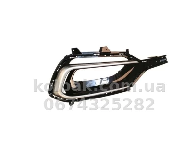 Kratka zderzaka prawa Hyundai Santa Fe 3 2016-2018, z otworem na światło przeciwmgielne, czarna, AVTM, 865624Z520, 183247914 Kratka zderzaka prawa Hyundai Santa Fe 3 2016-2018, z otworem na światło przeciwmgielne, czarna, AVTM, 865624Z520, 183247914 — zdjęcie 2