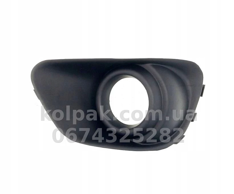 Ліва решітка бампера Jeep Compass 2011-2016, з отвором для протитуманної фари, чорна, AVTM, 68109871AA, 183806913 Ліва решітка бампера Jeep Compass 2011-2016, з отвором для протитуманної фари, чорна, AVTM, 68109871AA, 183806913 — фото 1