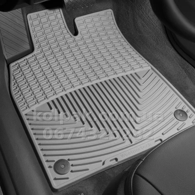 Floor mats for Audi A6 2012-, front, grey, Weathertech W300GR — photo 2