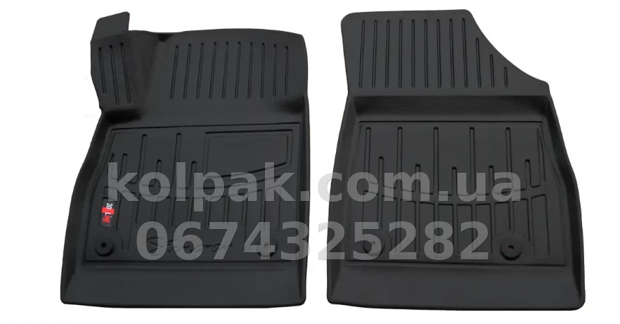 Polyurethane floor mats for Opel Astra K 2015-2021, with raised edges, 2 pcs, Stingray, 5015112 Polyurethane floor mats for Opel Astra K 2015-2021, with raised edges, 2 pcs, Stingray, 5015112 β photo 1