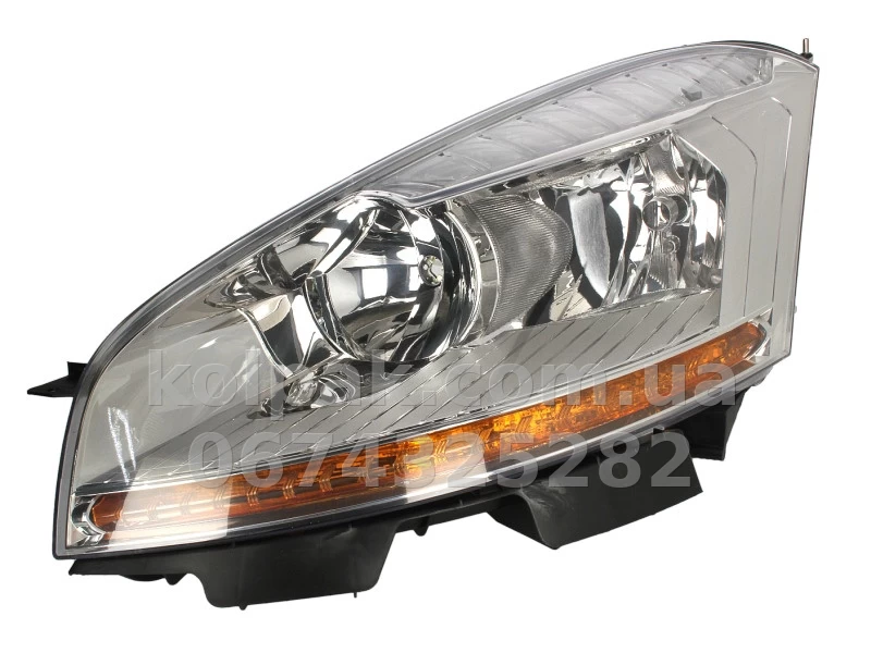 Передня ліва фара Citroen C4 Picasso/Grand Picasso 1 2006-2013, H7/H1, електричне регулювання, із моторчиком, Depo, 552-1125LMLD-EM Передня ліва фара Citroen C4 Picasso/Grand Picasso 1 2006-2013, H7/H1, електричне регулювання, із моторчиком, Depo, 552-1125LMLD-EM — фото 1
