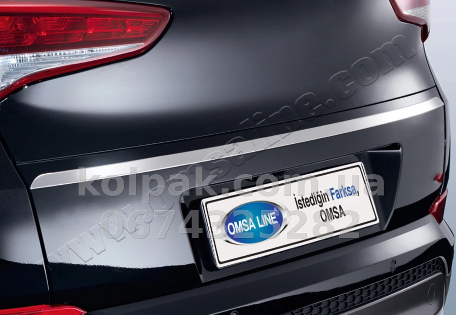 Chrome boot lid trim Hyundai Tucson 2015-, OmsaLine, 3224052 Chrome boot lid trim Hyundai Tucson 2015-, OmsaLine, 3224052 β photo 1