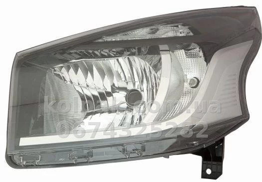 Передня ліва фара Renault Trafic 2014-2021, електричне регулювання, без ламп (H4/PY21W/W21/5W) Depo 551-11A7L-LDEM2 Передня ліва фара Renault Trafic 2014-2021, електричне регулювання, без ламп (H4/PY21W/W21/5W) Depo 551-11A7L-LDEM2 — фото 1