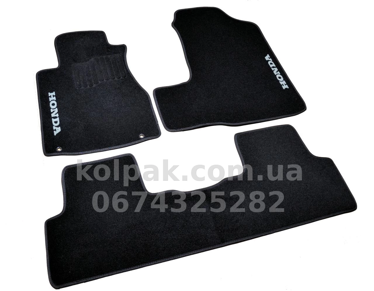 Carpet floor mats for Honda CR-V 2006-2011, black, 3 pcs, AVTM BLCCR1206 Carpet floor mats for Honda CR-V 2006-2011, black, 3 pcs, AVTM BLCCR1206 β photo 1