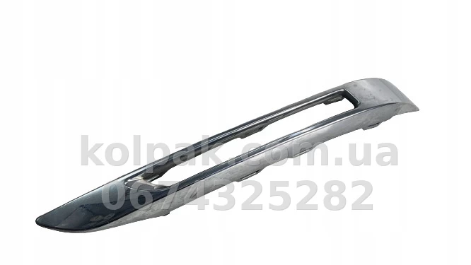 Правий молдинг решітки бампера Mercedes-Benz GLK-Class X204 2012-2015, хром, AVTM, 2048853474, 184652914 Правий молдинг решітки бампера Mercedes-Benz GLK-Class X204 2012-2015, хром, AVTM, 2048853474, 184652914 — фото 1