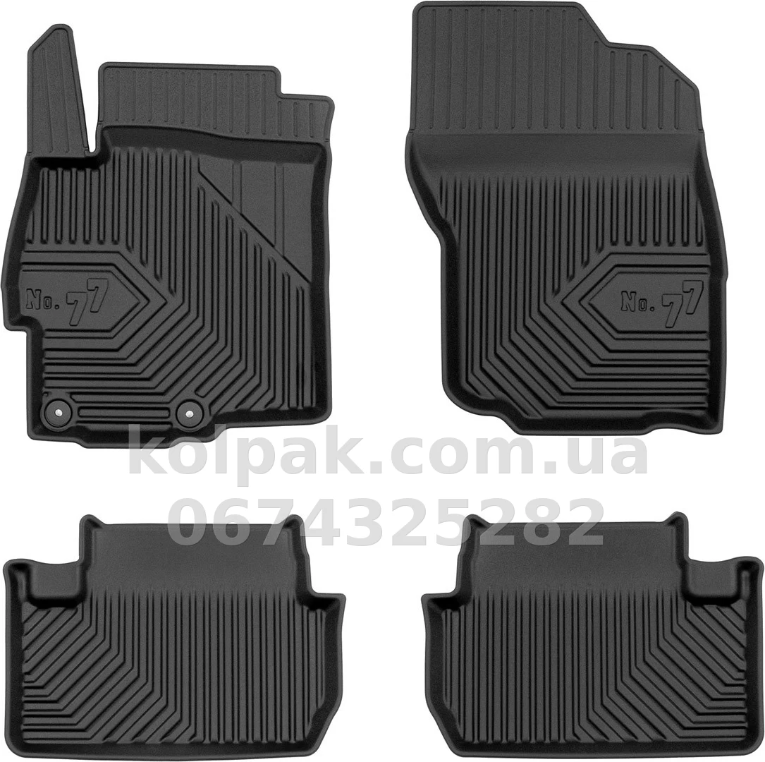 Floor mats for Mitsubishi Lancer 2007-2017, with raised edges, Frogum, FG 77408838 Floor mats for Mitsubishi Lancer 2007-2017, with raised edges, Frogum, FG 77408838 β photo 1