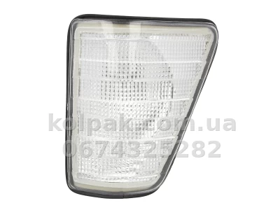 Передній лівий покажчик повороту Mercedes W207-410 1977-1995, без ламп без патрона PY21W білий Depo 440-1506L-UE-C Передній лівий покажчик повороту Mercedes W207-410 1977-1995, без ламп без патрона PY21W білий Depo 440-1506L-UE-C