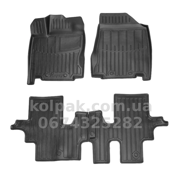 Polyurethane floor mats for Infiniti QX60 2012β2020, 7 seats, with raised edges, 4 pcs Stingray 5033024 Polyurethane floor mats for Infiniti QX60 2012β2020, 7 seats, with raised edges, 4 pcs Stingray 5033024 β photo 1