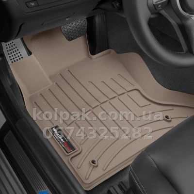 Floor mats for BMW 5-Series 2011-2016 xDrive, with raised edges, front, beige, Weathertech 453301 Floor mats for BMW 5-Series 2011-2016 xDrive, with raised edges, front, beige, Weathertech 453301 β photo 2