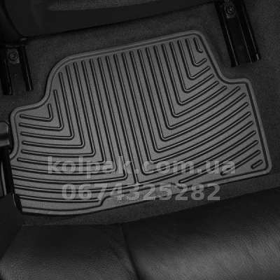 Floor mats for BMW 1-Series 2004-2011, rear, black, Weathertech W155 — photo 2