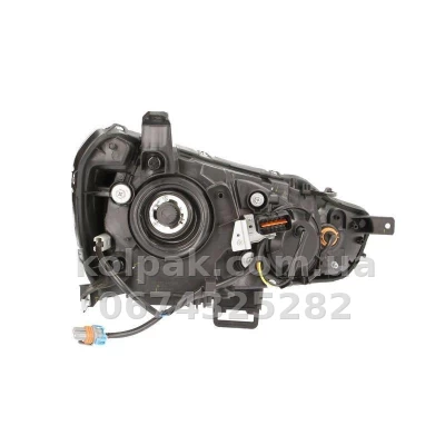 Передня ліва фара Mitsubishi Lancer 10 2007-, HB4/HB3, чорна рамка, механічне регулювання, Depo, 214-1190L-LD-E2 — фото 2