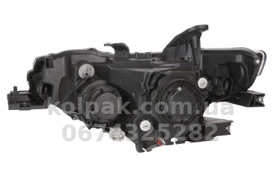 Front right headlight Mitsubishi Outlander 3 2012-2015, black frame, manual adjustment, Depo, 214-11A5R-LDEM2 Front right headlight Mitsubishi Outlander 3 2012-2015, black frame, manual adjustment, Depo, 214-11A5R-LDEM2 β photo 2