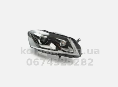 Front right headlight Volkswagen Passat B7 2011-2015, EUR, electric adjustment, with levelling motor, without bulbs (D3S/PSY24), Depo, 44111G7RMLEAD2 Front right headlight Volkswagen Passat B7 2011-2015, EUR, electric adjustment, with levelling motor, without bulbs (D3S/PSY24), Depo, 44111G7RMLEAD2 β photo 2