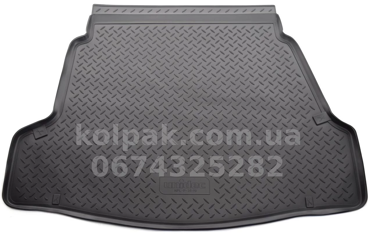 Polyurethane boot mat for Hyundai i40 VF SD 2011-, Norplast NPL-P-31-19 Polyurethane boot mat for Hyundai i40 VF SD 2011-, Norplast NPL-P-31-19 β photo 1