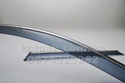 Window wind deflectors for with chrome finish adhesive-fit Volkswagen Tiguan 2007β2016 HAVOC Window wind deflectors for with chrome finish adhesive-fit Volkswagen Tiguan 2007β2016 HAVOC β photo 6