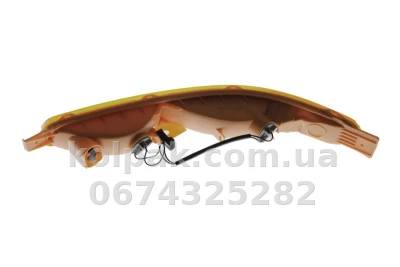 Right indicator light Chevrolet Aveo (T200) SD/HB 2004-2005, in bumper, yellow, + bulb holder, Depo, 235-1602R-AE Right indicator light Chevrolet Aveo (T200) SD/HB 2004-2005, in bumper, yellow, + bulb holder, Depo, 235-1602R-AE β photo 2