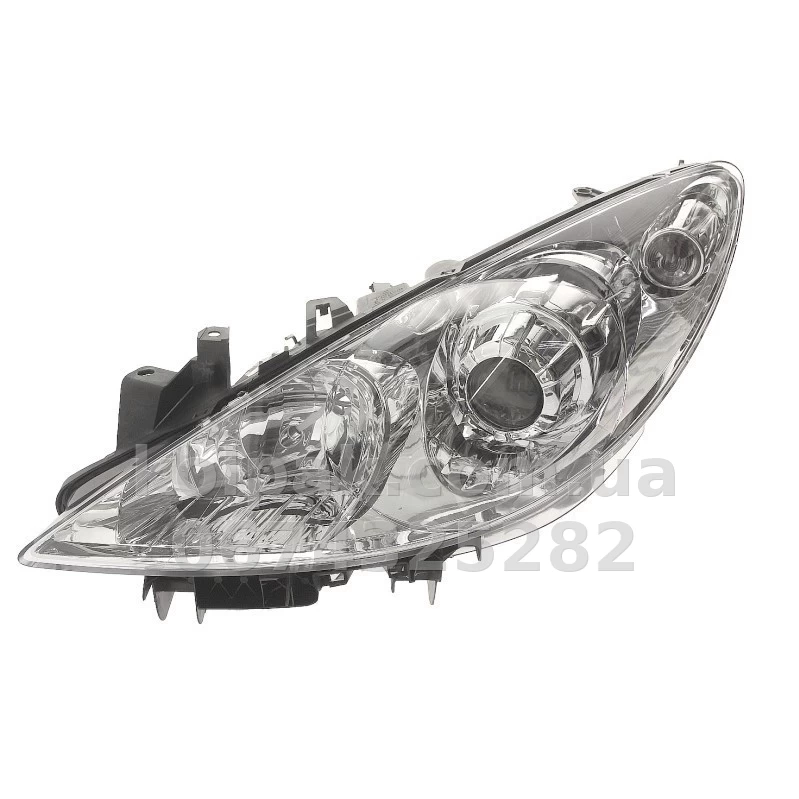 Передня ліва фара Peugeot 307 2005-2008, H7/H1, електричне регулювання, Depo, 550-1137L-LD-EM Передня ліва фара Peugeot 307 2005-2008, H7/H1, електричне регулювання, Depo, 550-1137L-LD-EM — фото 1