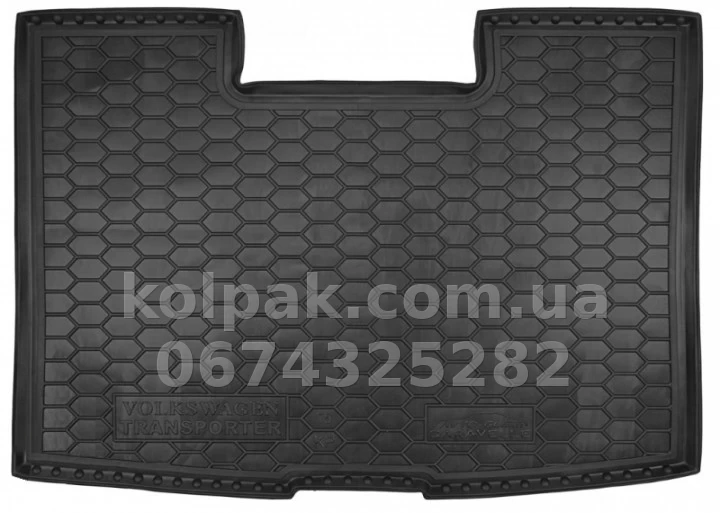 Polyurethane boot mat for Volkswagen T5 Caravelle 2010-, short, with heater, 111584 Avto-Gumm Polyurethane boot mat for Volkswagen T5 Caravelle 2010-, short, with heater, 111584 Avto-Gumm β photo 1