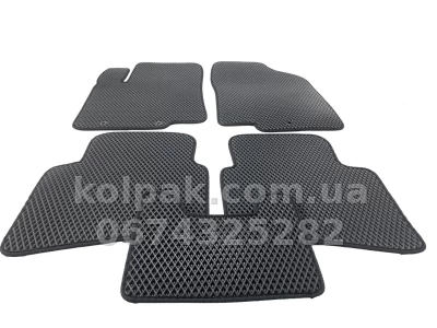 Килимки в салон Hyundai Accent 2011-/Solaris, EVA, чорні, 5 шт., AVTM BLCEV1216